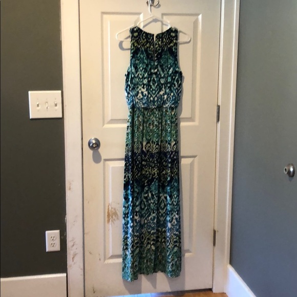 London Times - Fun Patterned Summer Maxi Dress - Picture 2 of 7